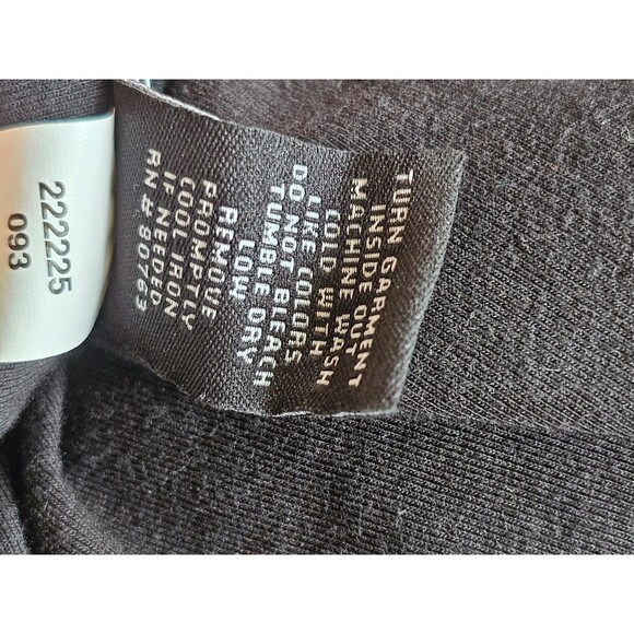 ALK Women's M Moda International Black Tie Neck Open Back Halter Top Tank Blouse - Picture 5 of 5